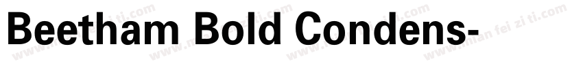 Beetham Bold Condens字体转换